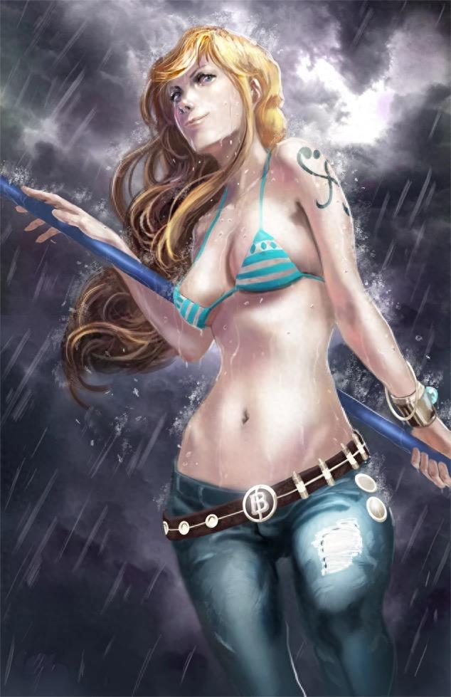 收图啦收图啦，海贼王壁纸第24期（娜美系列）