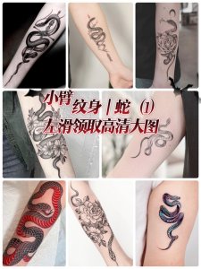 ​帅到爆炸的纹身图案-蛇
