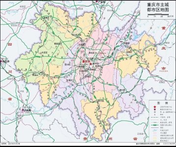 ​重庆主城都市区地图