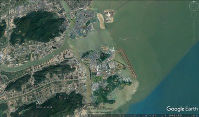 ​中国澳门特别行政区的10张卫星地图和三D图像