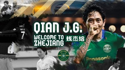 ​中超新赛季第一宣！浙江队：钱杰给正式加盟，回归家乡球队效力