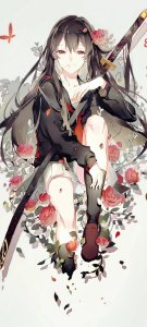 ​斩·赤红之瞳全面屏手机壁纸