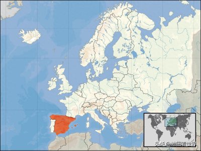 ​新冠肺炎疫情国家地理科普：西班牙概况与西班牙地图合集