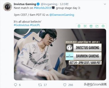 ​RNG IG官推友好互动：让他们见识一下什么是LPL吧