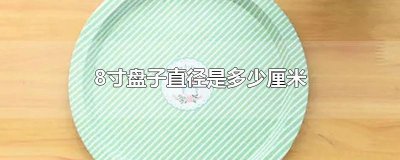 ​8寸盘子直径是多少厘米