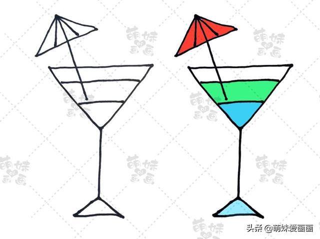 又简单又漂亮的简笔画手抄报（夏天主题素材简笔画大全）(11)