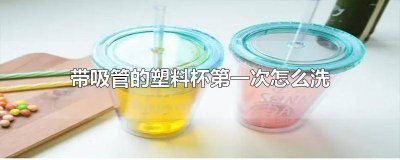 ​带吸管的塑料杯第一次怎么洗才能干净 新买的塑料吸管杯怎么洗