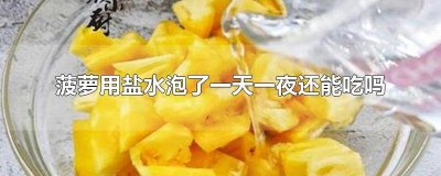 ​用盐水泡了一夜的菠萝还能吃吗? 菠萝在盐水里泡一夜还能吃吗