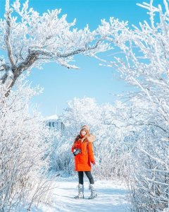 ​冬天的第一张雪景人像，纯洁美好，惊艳时光