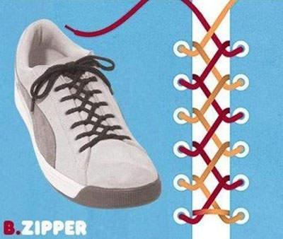 整理的10种鞋带系法简直酷爆了(花式鞋带系法15种必学鞋带绑法)(8)