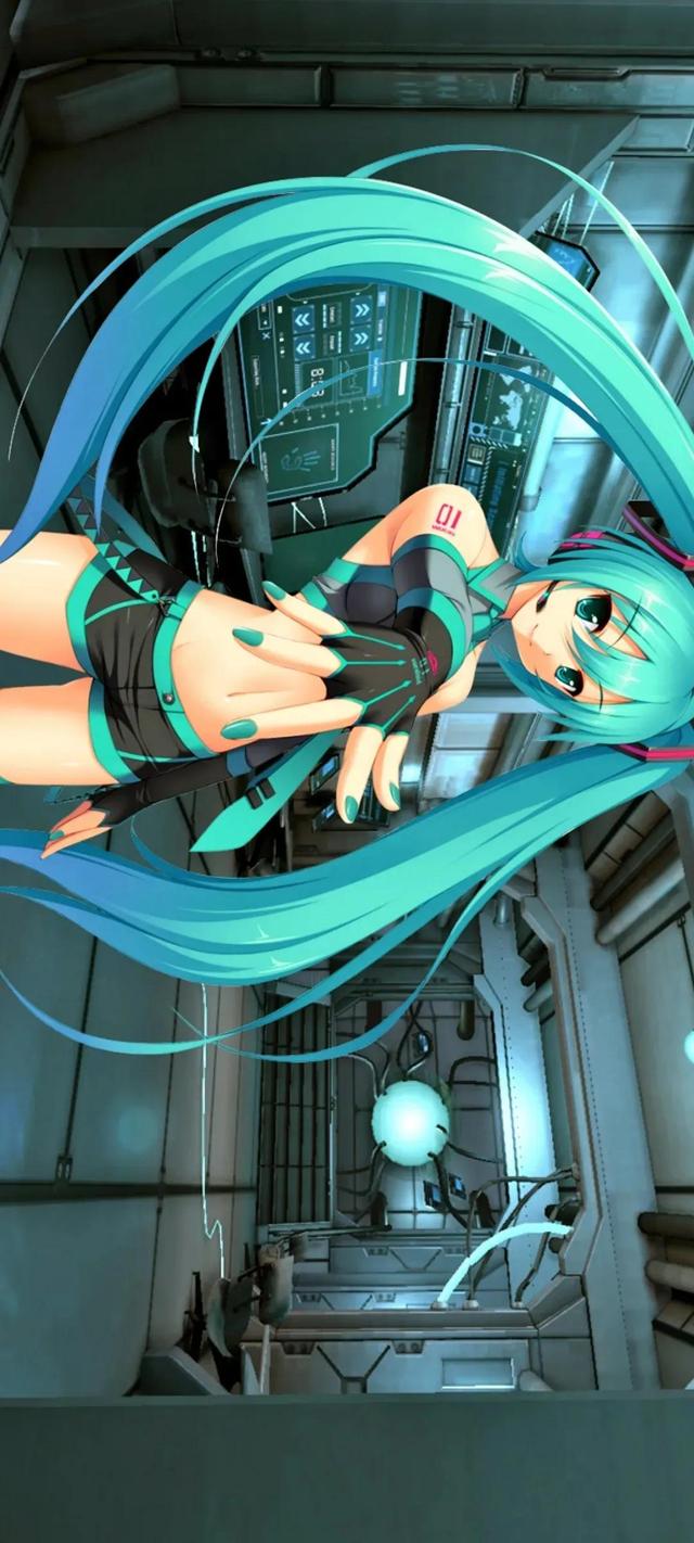 黑化版的初音未来(初音未来游戏壁纸)(2)
