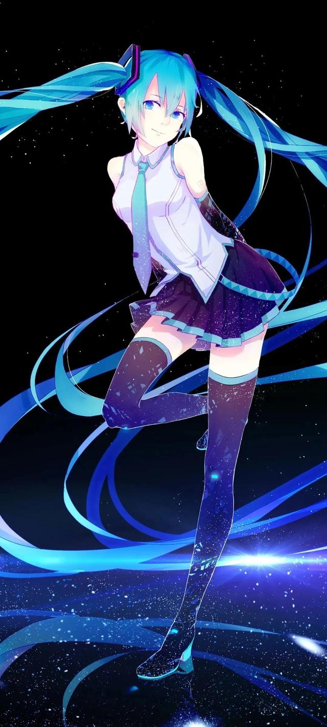 黑化版的初音未来(初音未来游戏壁纸)(4)