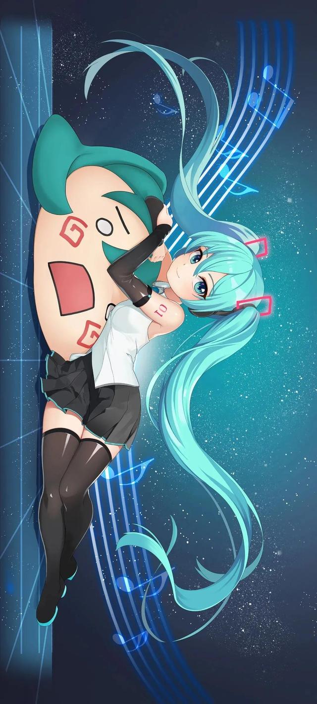 黑化版的初音未来(初音未来游戏壁纸)(6)