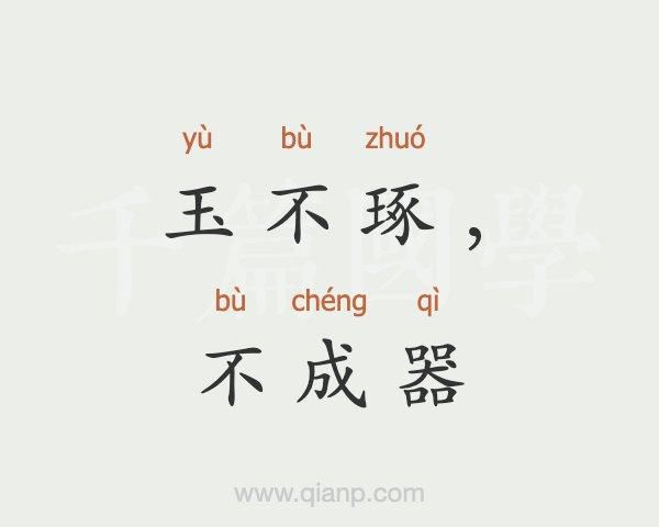 玉不琢不成器的意思是(玉不琢不成器是什么意思)