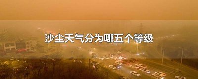 ​沙尘天气可以分为哪五个等级 沙尘天气分为哪几个等级