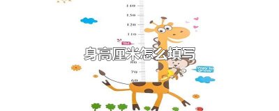 ​身高厘米怎么填写