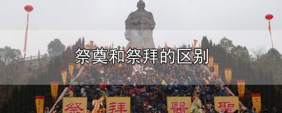 ​祭奠和祭拜的区别