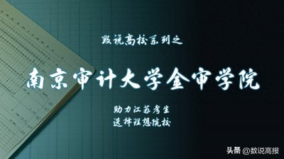 ​数说高校系列之南京审计大学金审学院