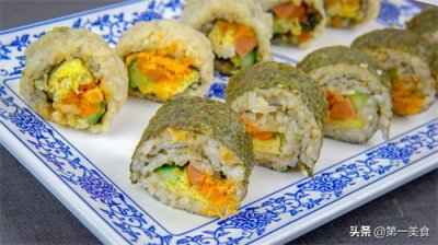 ​寿司不用再去外面买了，在家教你轻松做，营养又美味，干净还省钱