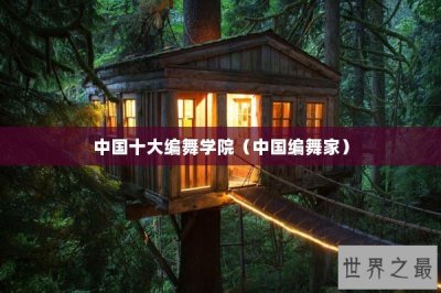 ​中国十大编舞学院（中国编舞家）