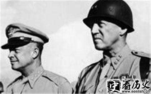 艾森豪威尔与巴顿旧照