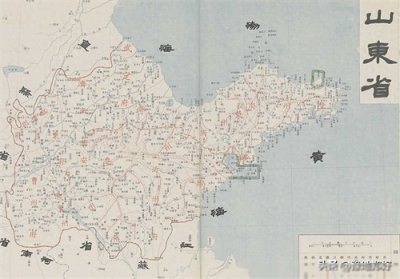 ​这是1905年，山东省全图，精确到个别乡镇，快看看有咱老家吗